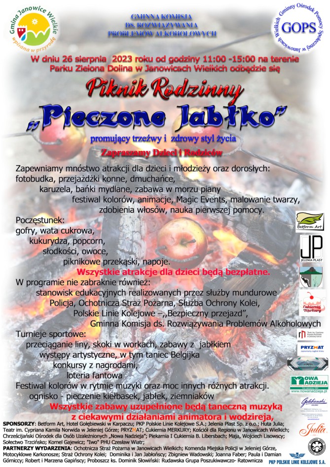 Piknik Pieczone Jabłko